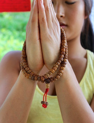108 bead 9mm Rudraksha Tibetan Mala Beads
